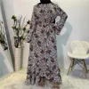 Ethnic Clothing Women Muslim Long Dress Loose Robe Casual Print Maxi Sundress 2024 Spring Ladies Imprime Marbre Vestidos Turkish