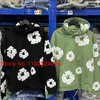 Męskie bluzy z kapturem Realu gotowe łzy kapok pianki nadruk wielokolorowy pullover moda moda w całości dżinsowa bluza z kapturem unisex