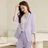 Women's Two Piece Pants UNXX Formal Uniform Designs Pantsuits With Jackets Coat Women Business Work Wear Professional Elegant Office Blazers