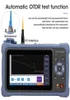 В 1 100 км MINI OTDR 13101550nm 2624dB Волоконно-оптический рефлектометр с сенсорным экраном VFL OLS OPM Карта событий Тестер кабеля Ethernet Equipm2362134