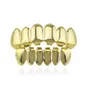 Hip Hop Gouden Tanden Grillz Top Bottom Grills Tandheelkundige Mond Punk Tanden Caps Cosplay Party Tand Rapper Sieraden Gift 3044724