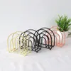 Kitchen Storage Tissue Container Modern Iron Art Holder Metal Napkin Dispenser For Dining Tables Space-saving Vertical Indoor