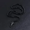Komi Whole Catholic Orthodox 8mm Wooden Rosary Beads Brand Necklaces Religious Jesus Praying Necklaces Beads Jewelry1239L