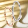 Ontwerper Schroefarmband Mode Luxe Sieraden Verzorger Origineel Trendy 18K Gouden Diamant voor Dames Heren Nagelarmbanden Zilveren Sieraden Armband ZNET