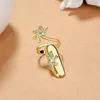 Cluster Rings Vintage Engagement Flower Dazzling Crystal Inlay Elegant Opening Design Ring Band Wedding Jewelry for Women Gifts