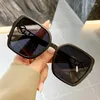 Zonnebril Getrimd Oversized 2024 Luxe Zonnebril Mode Holle Been Eyewears Vrouwen Grote Gezicht Slanke Gafas De Sol UV400