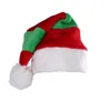 Boinas Verde Rojo Sombrero De Navidad Moda Terciopelo Feliz Decoración Santa Claus Gorro A Rayas Al Aire Libre