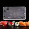 Afhaalcontainers 50 sets wegwerpsushi-verpakkingsdozen Fruitcake Carry-containerdozen