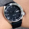 Zegarek zegarek automatyczny zegarek dla mężczyzn 37 mm Tandorio NH36A 20BAR WARODY OSTATORowość Czarna tarcza Sapphire Glass Rotating Rumel Guma Pasek