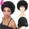 黒人女性のためのアフロキンキーカーリーヒューマンヘアウィッグ8Aモンゴルの短いアフロスカールバージンヘア