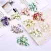 Charms 10/100pcs Pearl Bell Orchid Pendant Stereoscopic Leaf Flower Suitable For DIY Necklace Bracelet Key Chain Jewelry Accessories