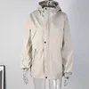 남성용 재킷 스프링과 가을 남자 후드 재킷 폭격 폭풍우 층 지퍼 코트 느슨한 카그 캐주얼 스포츠웨어