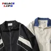 Giacca tattica retrò americana da uomo Corea colore abbinato High Street Allentato Casual Sport Uniforme da baseball Preppy Hip Hop Cappotto 231229