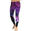 Pantaloni attivi Four Seasons Universal Yoga Tessuto ad asciugatura rapida sportivo personalizzato polinesiano da donna