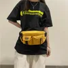 Поясные сумки, многофункциональная нагрудная сумка в стиле хип-хоп для мужчин и женщин, уличная повседневная спортивная сумка через плечо, фиолетовый, желтый, водонепроницаемый кошелек для монет, телефон