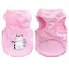 Cão vestuário roupas camisa filhote de cachorro verão colete pijama macio para gato chihuahua teacup yorkie gatinho tamanho xxxs/xxs/xs