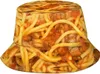 Baretten Grappige Instant Noodle Patroon Emmer Hoed Zon Voor Zomer Reizen Strand Opvouwbare Casual Cap Dames Heren Unisex