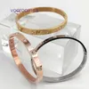 Fashion Bracelet Car tires's Ladies Rose Gold Silver Lady Bangle New titanium steel bracelet stainless drill buckle hot selling With Original Box