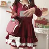 Jupes à volants en dentelle Lolita jupe femmes été taille élastique mignon Mini japonais Preppy Style doux fille Kawaii vêtements