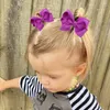 Accessoires pour cheveux, 5 pièces, Barrettes pour couvre-chef pour enfants, pince à nœud papillon solide, nœuds de tache, ruban fleur, bandeau