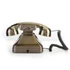 WX-3011# Antique Bronz Telefon Vintage Sabit Telefon Masaüstü Kablolu Sabit Telefon Ev El Ofisi için Eski Moda Telefon 240102