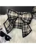 Canotte da donna Donna Bow Plaid Crop Top Vintage Y2k Canotta anni '90 Estetica Moda Streetwear 2000 Off Spalla Senza maniche Canotta Canotta 2024