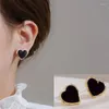 Pendientes de tuerca a la moda, uñas con forma de corazón y circonita Vintage para mujer y niña, uso diario, fiesta de boda, regalo de cumpleaños, accesorios de joyería