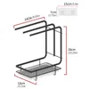 부엌 저장 천공이없는 벽 바구니 욕실 샴푸 선반 환기 건조 배수구 랙 부엌/욕실 용 2 차 사용