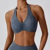 Completo da yoga da donna, compressione, stampa digitale, elastico, asciugatura rapida, scollo all'americana, reggiseno da corsa, sportivo, per allenamenti estivi in palestra