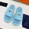 Woven womens slippers classic designer shoes fashion luxury platform shoes outdoor comfort beach shoes summer non-slip casual shoes runway style breathable flats