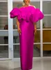 Plus Size Kleider für Damen, sexy, schulterfrei, Rüschen, Hochzeitsgastkleid, elegantes, langes, gerades, figurbetontes, afrikanisches Abend-, Party- und Geburtstagskleid