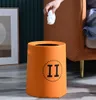 All-Match Trash Can Hushållen High-End vardagsrum sovrum badrum toalett kök utan lock stora horn avloppskorgen