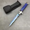 Итальянский тактический складной нож из смолы и дерева с ручкой для кемпинга, выживания, EDC, инструменты, охотничий карман