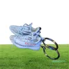 Keychains 3D Mini Sneaker Keychain Shoes Model Backpack Pendant For Boyfriend Birthday Party Present Keyring