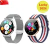 2024 New T8 Women's Watches Ultra Thin Smart Watch Women 1.36 "AMOLED 360*360 HD Pixel عرض الوقت تذكير Smartwatch Wadiesbox Sweethipts