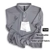 メンズゴルフシャツラグジュアリー機能ポロシャツクイック乾燥汗をかくブレーキラペル男のためのショートスリーブのTシャツ夏2401022