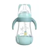 Baby Bottles Crystal Diamond Drop Resistant Glass Bottle Portable Cartoon Delivery Otdvn