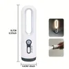 Veilleuse à détecteur de mouvement 1 pièce, veilleuse LED portable rechargeable, avec lampe de poche avec capteur du crépuscule à l'aube, pour chambre à coucher, salle de bain, crèche, toilettes, lecture, camping