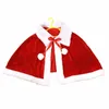 Szaliki kostium świąteczny Święta Święta Santa Dress Up Shawl z kapeluszem strój czerwony biały