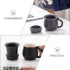 Wine Glasses Ceramic Coffee Mug Tea Cartoon Cup With Infuser Water Drinking