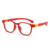 Lunettes de soleil garçons filles Protection des yeux amovibles cours en ligne lunettes pour enfants lunettes confortables monture Ultra légère Anti-bleu