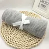 Blankets Baby Blanket Cotton Crochet 75 100CM Born Candy Color Casual Sleeping Bed Supplies Hole Wrap Stroller Toddler Bedding