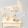 STEM Kits Physical Science Engineering Experiment Technology Set DIY Hydraulic Pumping Unit Oil Scientific Model Toys For Kids 240102