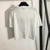 Kvinnors t-shirt sommar casual tshirt designer kläder kvinnor t shirt kort ärm vit svart färg rund nacke bokstav tryck topp tee kvinnlig lös streetwear