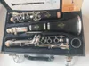 Ny Buffet Crampon Blackwood Clarinet E13 Model BB Clarinets Bakelite 17 Keys Musikinstrument med munstycke Reeds
