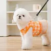 Dog Apparel Spring Summer Puppy Bow Plaid Traction Vest Cat Skirt Small Teddy Bear Pet Clothes And Medium-sized Harness