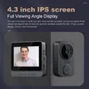 Doorbells Video Intercom Door Cameras IR Night Vision Digital Viewer 2.4G WiFi 800mAh Battery Magic Eye Two-Way