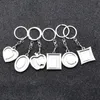 6 Modeller Foto Frame Nyckelringslegering Locket Lover Bild Key Chain Key Rings Heart Pendants For Women Men årsdag Present DE150