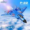 FREMEGO F22 RC avion SU-27 télécommande chasseur 2.4G RC avion EPP mousse RC avion hélicoptère enfants jouets cadeau 231229