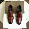 Chaussures en cuir Berluti Mens New Bruti Mens Business Robe à la mode et beau Oxford Trendy exclusif RJ 4GTC